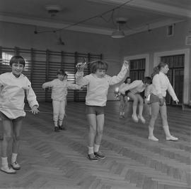 Trening szermierki we Wrocławskim Klubie Szermierczym „Kolejarz”