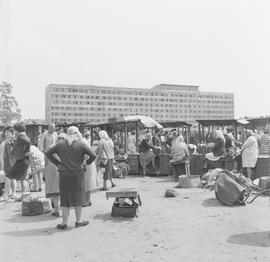 stragany na Placu Grunwaldzkim