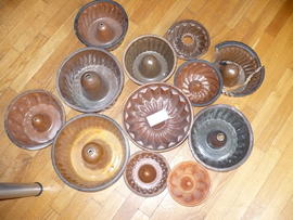 Zespół form do pieczenia ciasta /babówki/