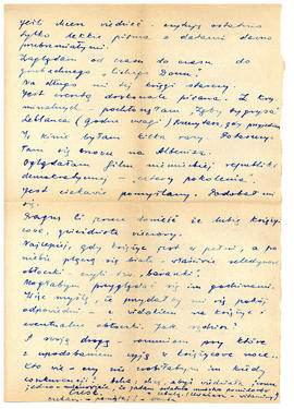 List od Anny Ruszyńskiej