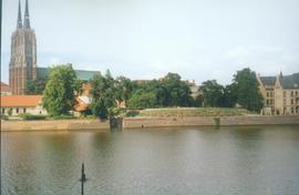 Ostrów Tumski - widok z pod Muzeum Narodowego