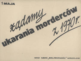 żądamy ukarania morderców z 1970 r.