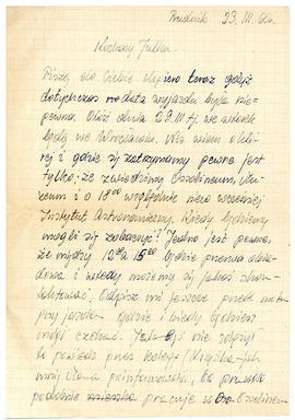 List do Juliana Fercza