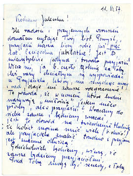List do Juliana Fercza