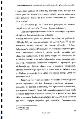 Kulturowe i urbanizacyjne uwarunkowania zachowań dewiacyjnych w aglomeracji wrocławskiej