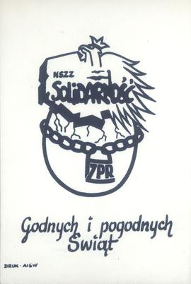 NSZZ "Solidarność" - Godnych i pogodnych Świąt